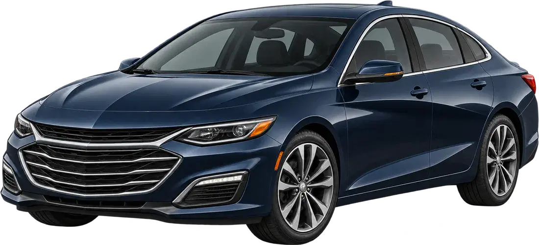 Stylised illustration of a Holden Malibu diesel vehicle