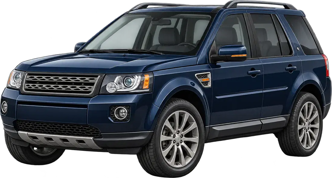 Stylised illustration of a Land Rover Freelander 2 diesel vehicle