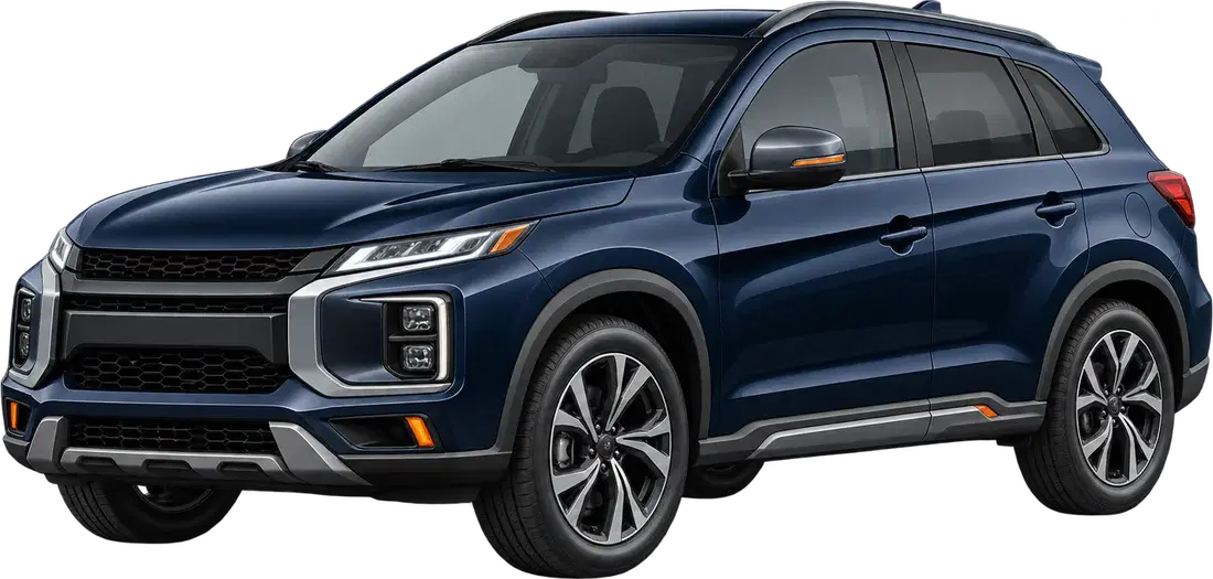Stylised illustration of a Mitsubishi ASX diesel vehicle