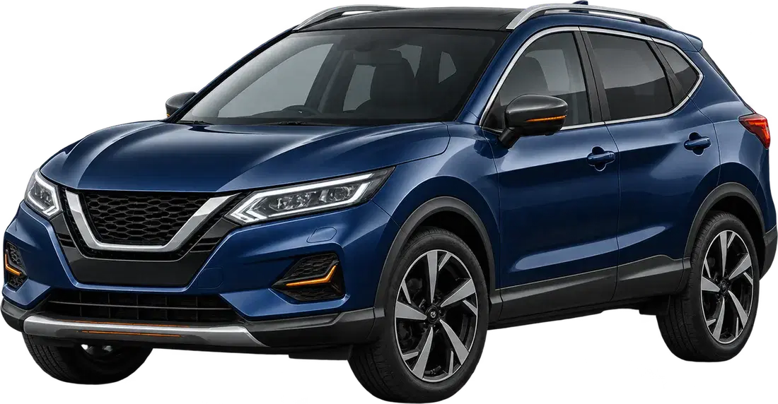 Stylised illustration of a Nissan Qashqai diesel vehicle