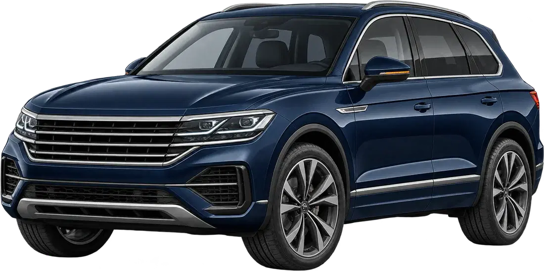 Stylised illustration of a Volkswagen Touareg diesel vehicle