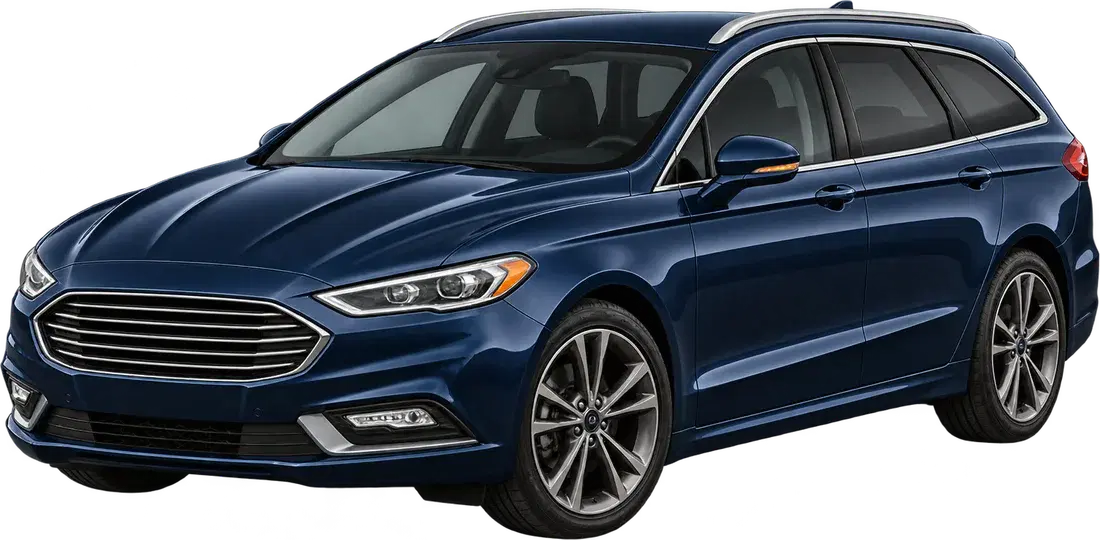 Stylised illustration of a Ford Mondeo diesel vehicle