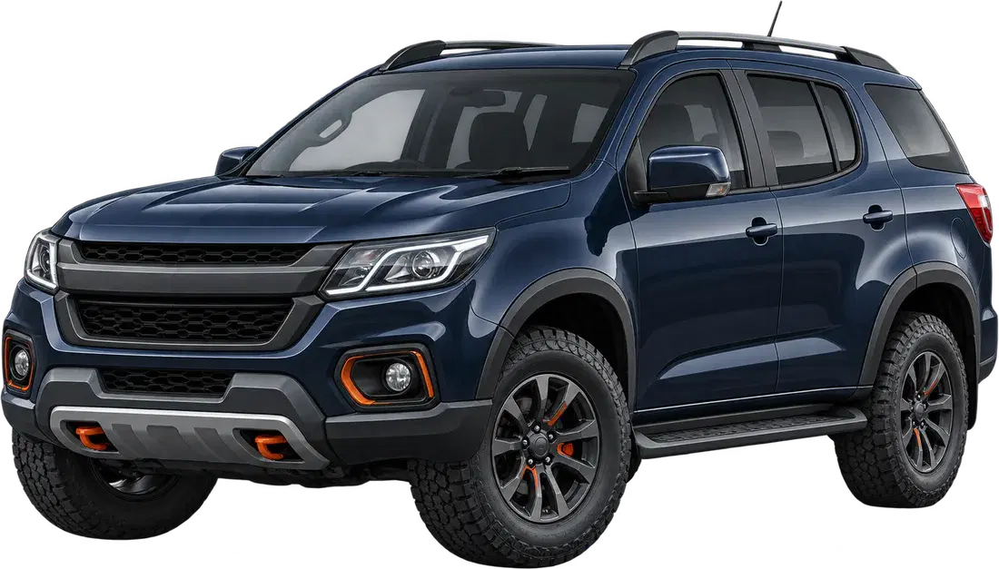Stylised illustration of a Holden Trailblazer diesel vehicle