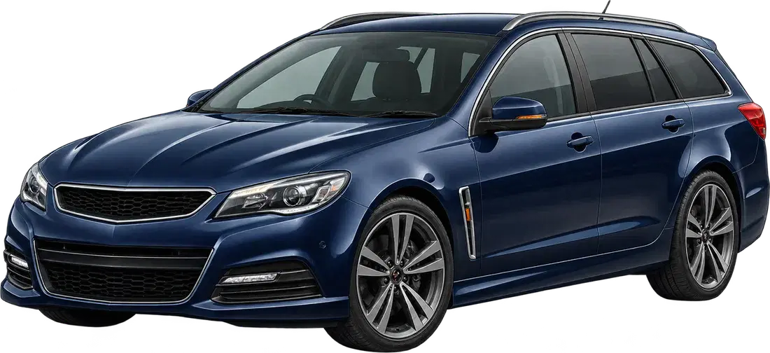 Stylised illustration of a Holden Commodore diesel vehicle