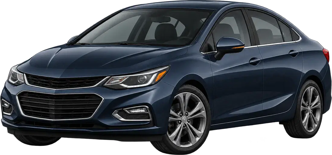 Stylised illustration of a Holden Cruze diesel vehicle