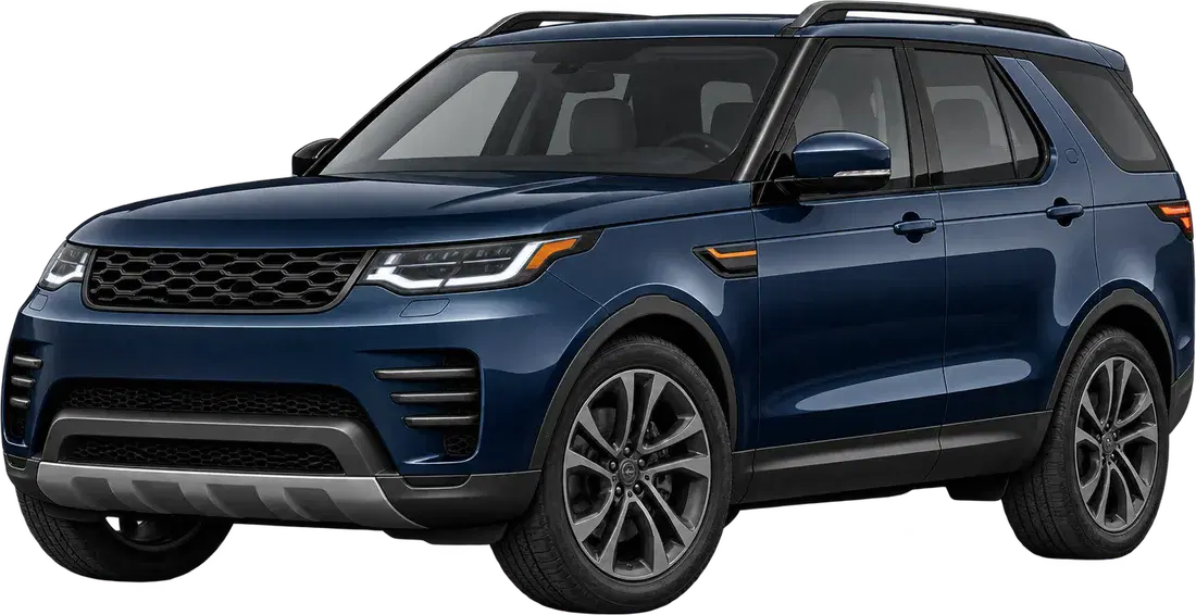 Stylised illustration of a Land Rover Discovery diesel vehicle