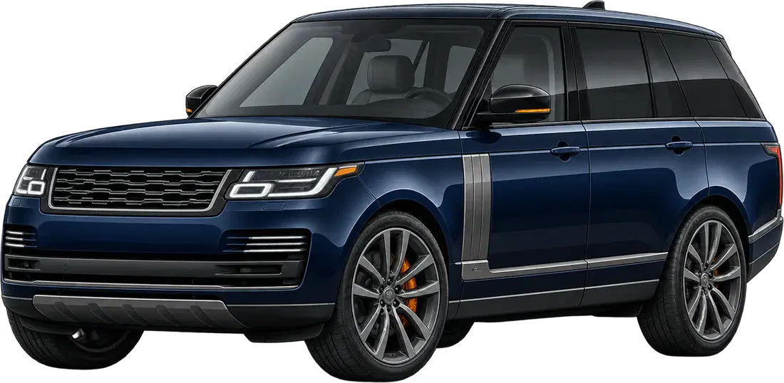 Stylised illustration of a Land Rover Range Rover diesel vehicle