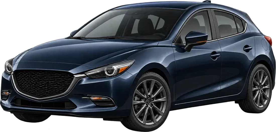 Stylised illustration of a Mazda Mazda3 diesel vehicle