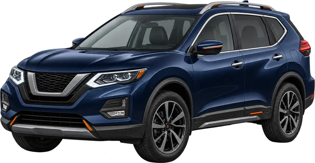 Stylised illustration of a Nissan X-Trail diesel vehicle