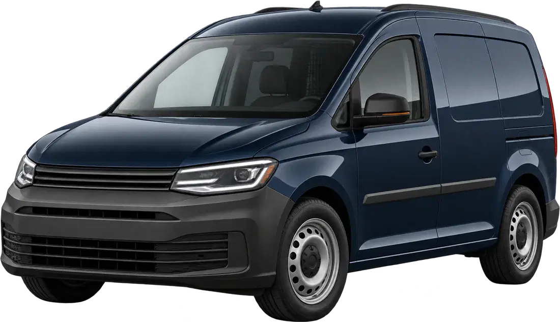 Stylised illustration of a Volkswagen Caddy diesel vehicle