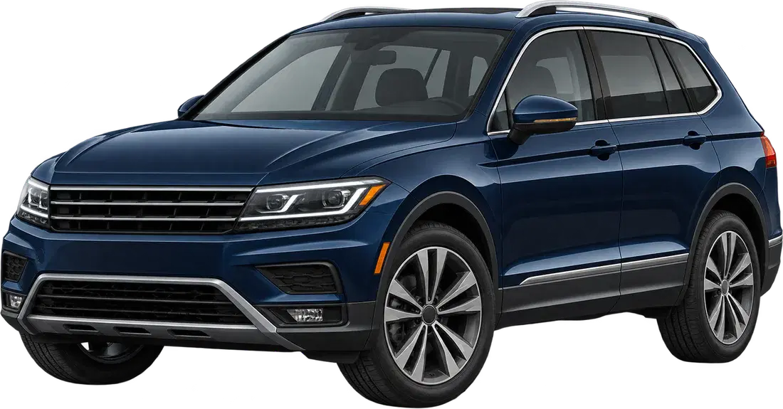 Stylised illustration of a Volkswagen Tiguan diesel vehicle