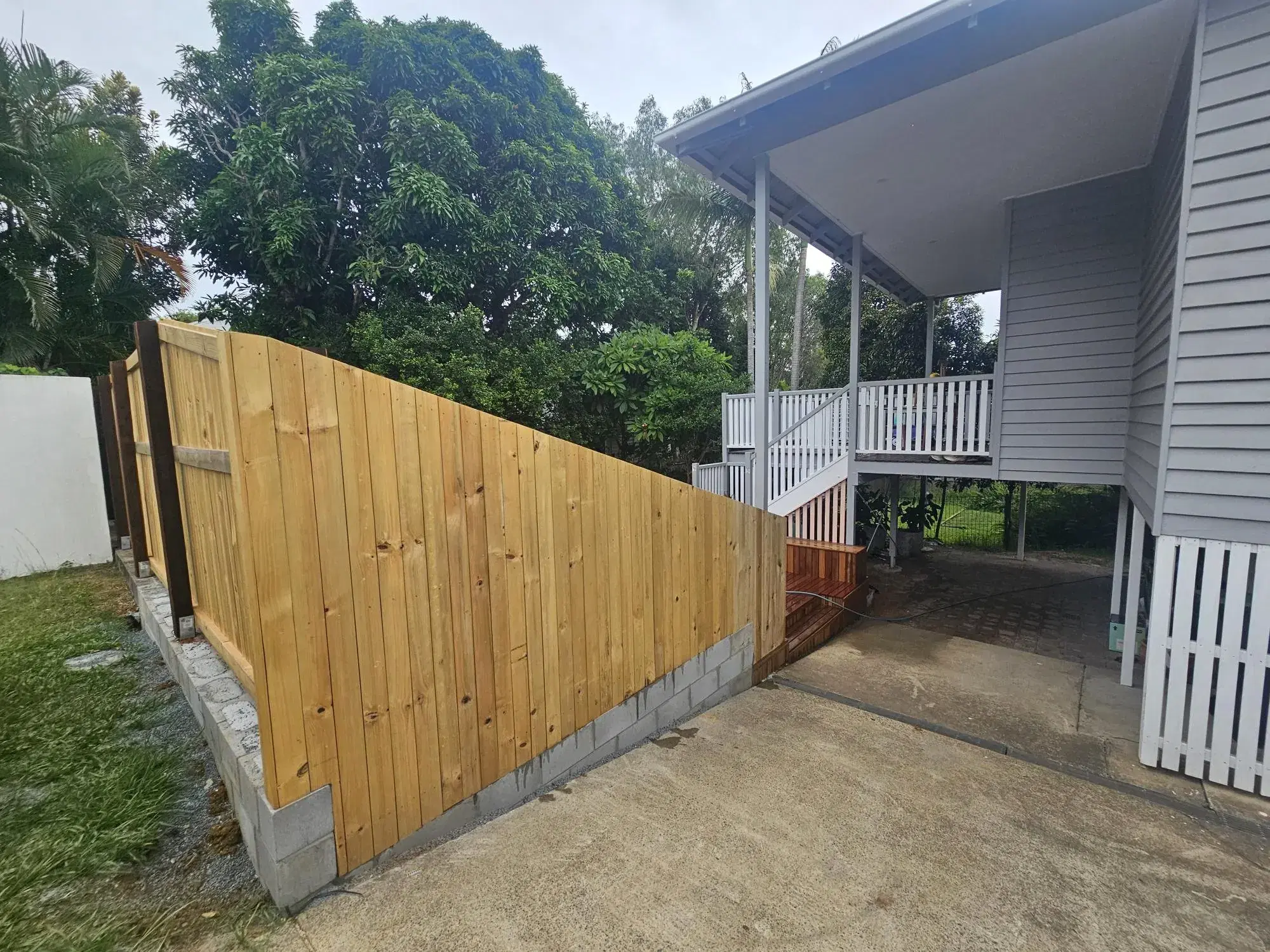 Timber fencing