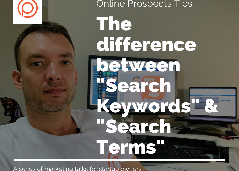 The difference between SEARCH KEYWORDS and SEARCH TERMS in Google ADS