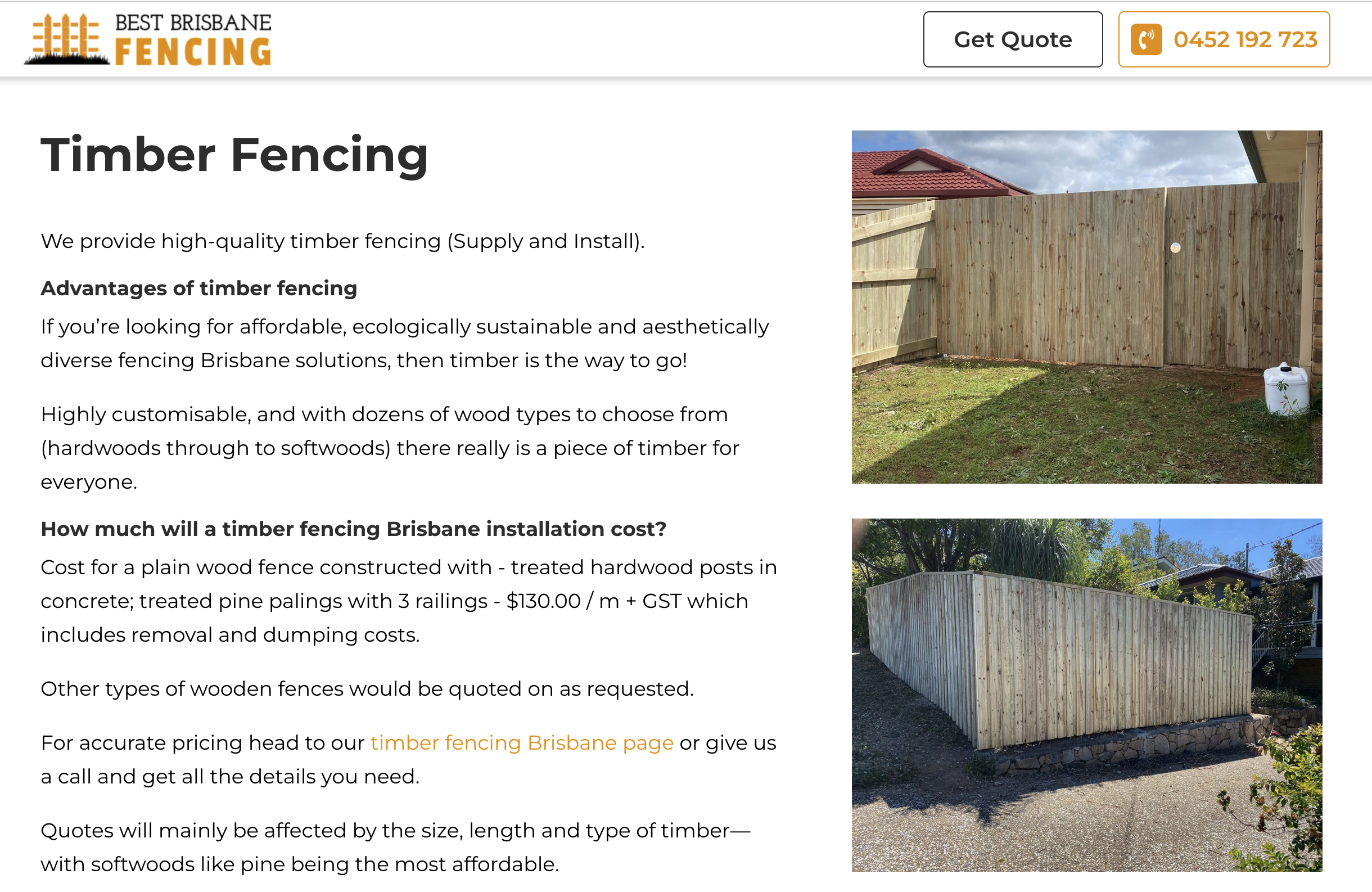 fencing brisbane project